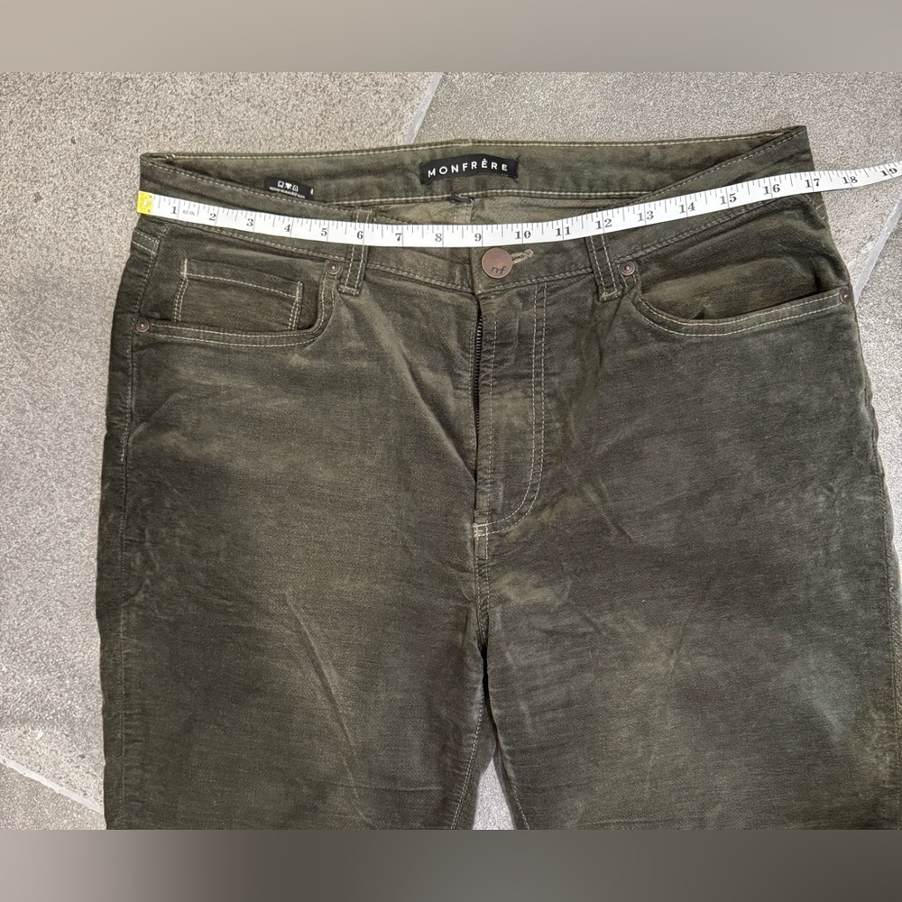 MONFRÈRE Brando Needle Cord Pants Olive Green (Size 34) - Picture 3 of 6